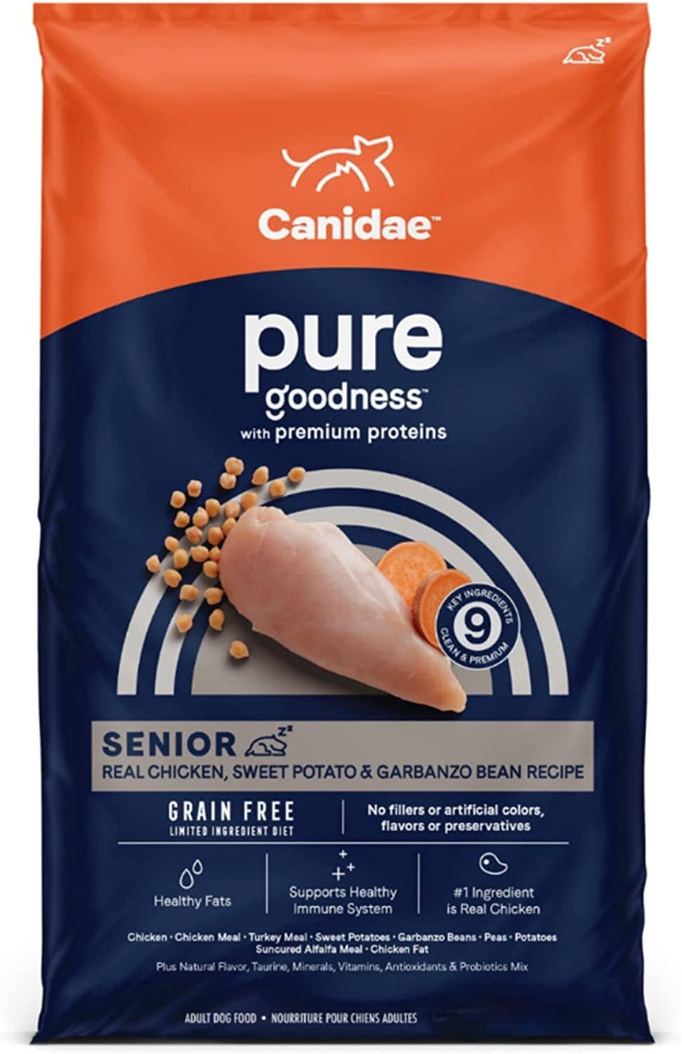 Pure Senior Grain-Free Dry Dog Food - Chicken and Sweet Potato - 24 Lbs  