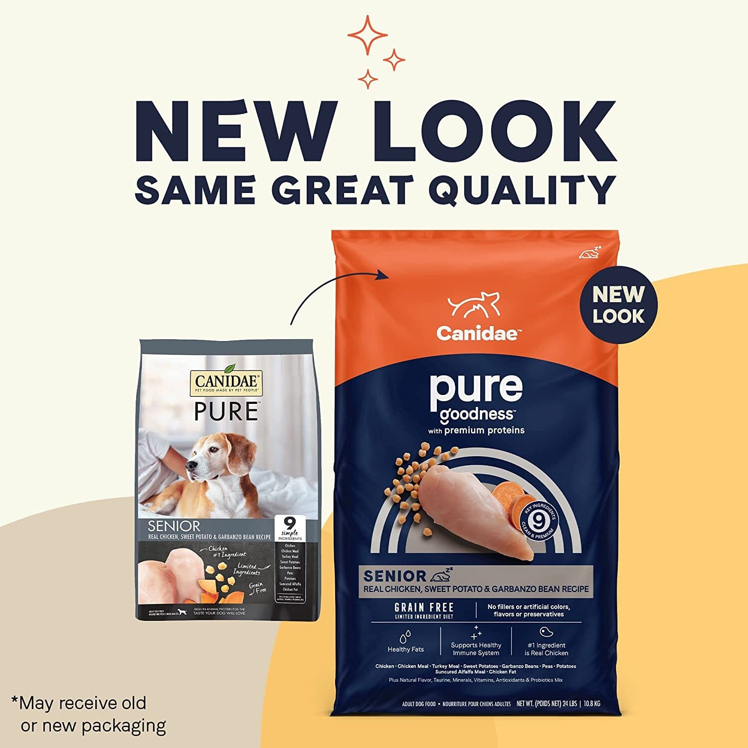Pure Senior Grain-Free Dry Dog Food - Chicken and Sweet Potato - 24 Lbs  