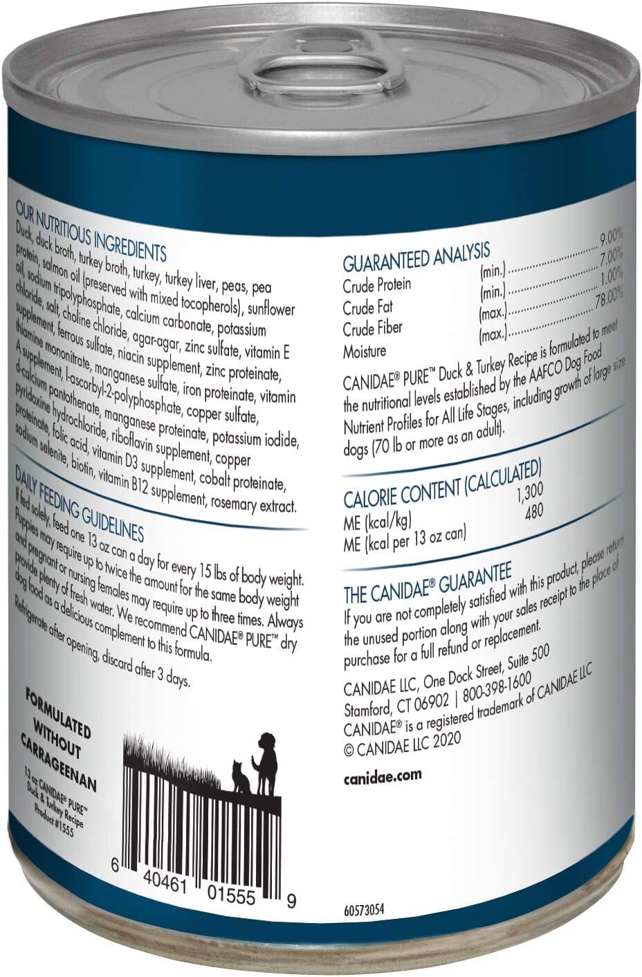 Pure Sky Can Grain-Free Dog Food - Duck and Turkey - 13 Oz - Case of 12  