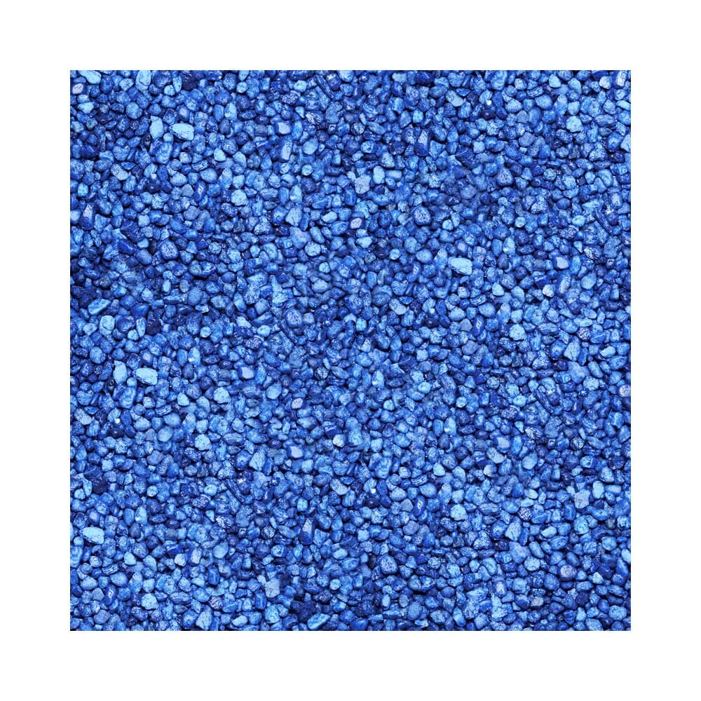 Pure Water Pebbles Premium Fresh Water Coated Aquarium Gravel Marine Blue - 2 lbs - 6 Count  