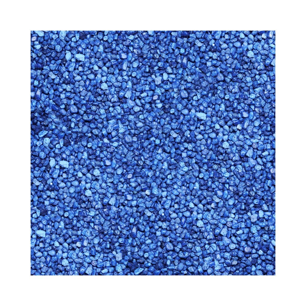 Pure Water Pebbles Premium Fresh Water Coated Aquarium Gravel Marine Blue - 5 lbs - 6 Count  