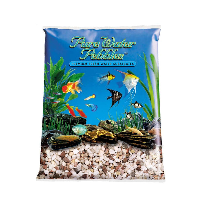 Pure Water Pebbles Premium Fresh Water Custom Blend Natural Aquarium Gravel - 5 lbs - 6...