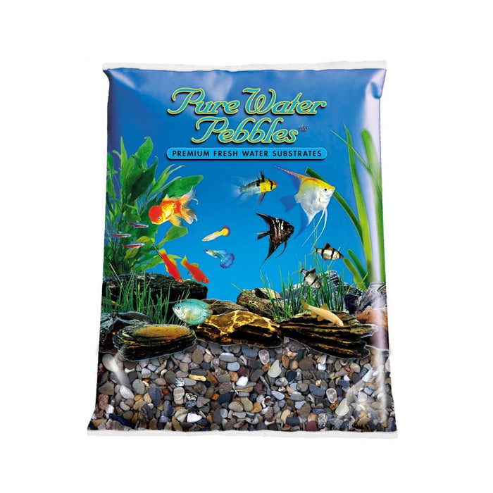 Pure Water Pebbles Premium Fresh Water River Jack Natural Aquarium Gravel - 5 lbs - 6 C...