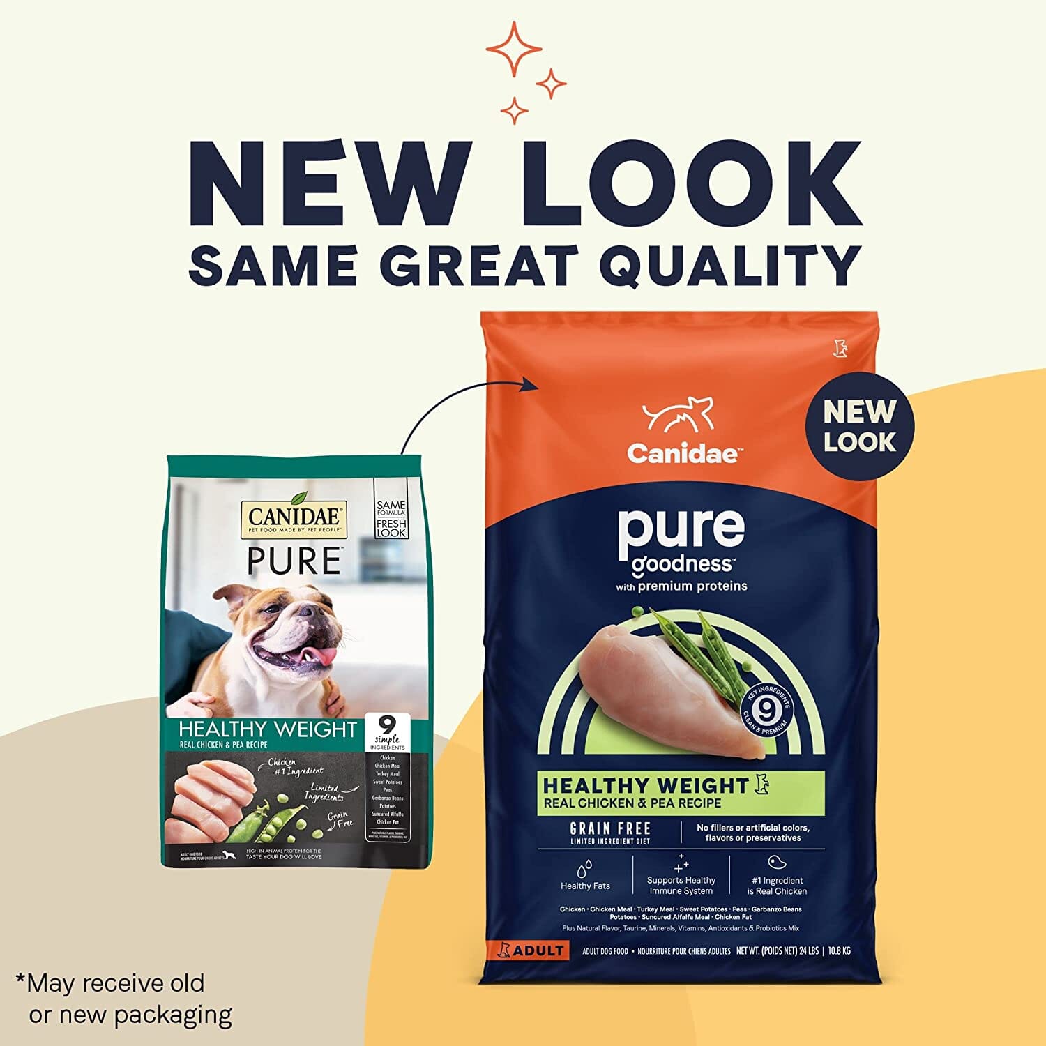 Pure Weight Management Grain-Free Dry Dog Food - Fresh Chicken and Peas - 24 Lbs  