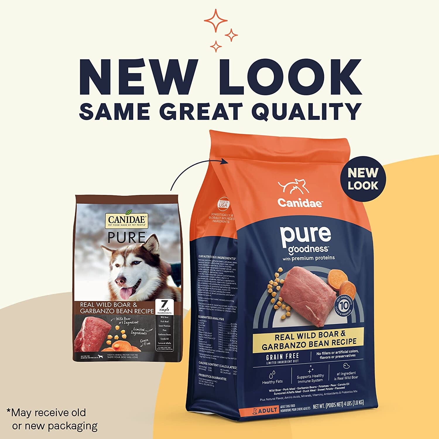 Pure Wild Grain-Free Dry Dog Food - Boar and Garbanzo Beans - 24 Lbs  