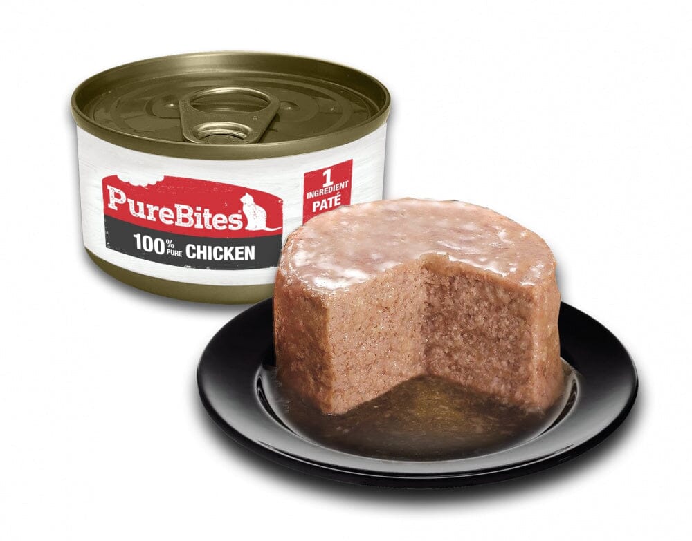 PureBites 100% Pure Chicken Pate Cat Food Topper Treat  