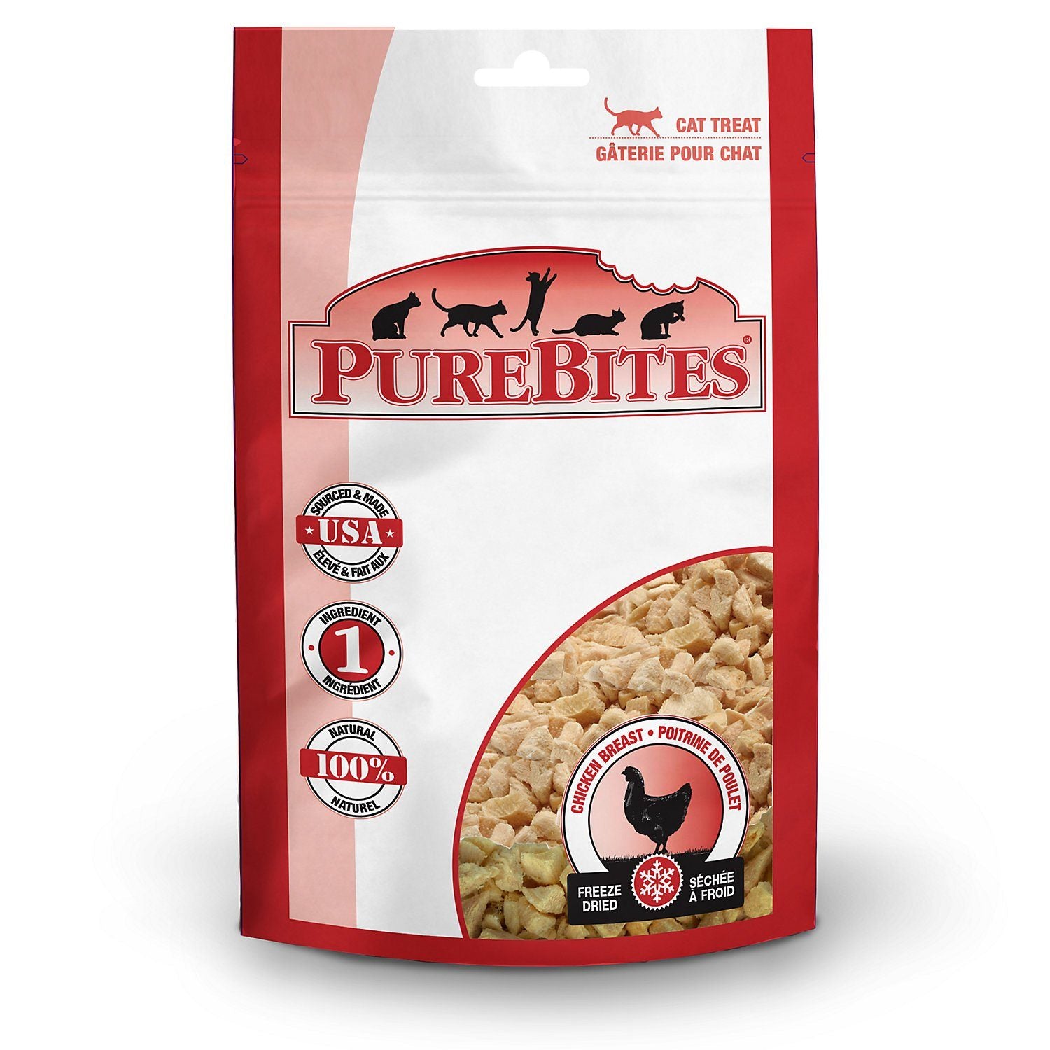 Purebites Chicken Breast Freeze-Dried Cat Treats - 0.60 oz Bag  