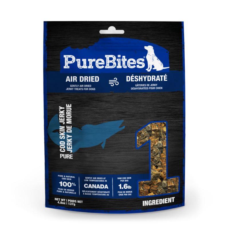 Purebites Cod Skin Jerky Dog Treats - 4.8 Oz  