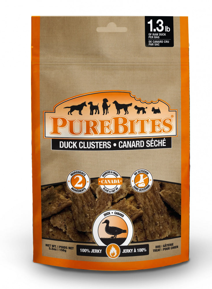 PureBites Duck Jerky Freeze Dried Raw Dog Treats  