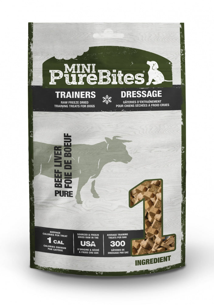 PureBites Mini PureBites Trainers RAW Freeze Dried Beef Liver Dog Treats  