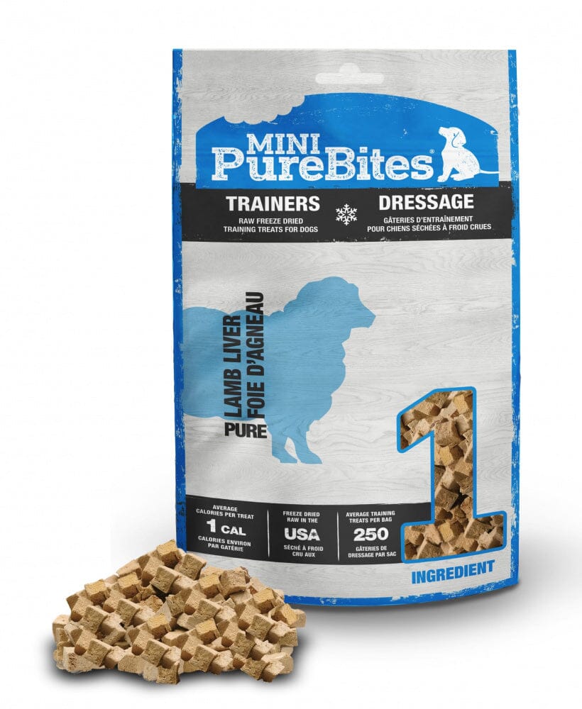 PureBites Mini PureBites Trainers RAW Freeze Dried Lamb Liver Dog Treats  