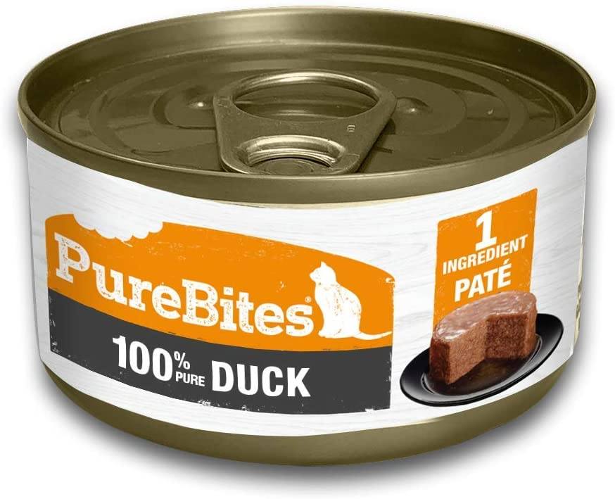 Purebites PureBites® Patés 100% Pure Duck - 2.5 oz Cans Canned Cat Food - Case of 12  