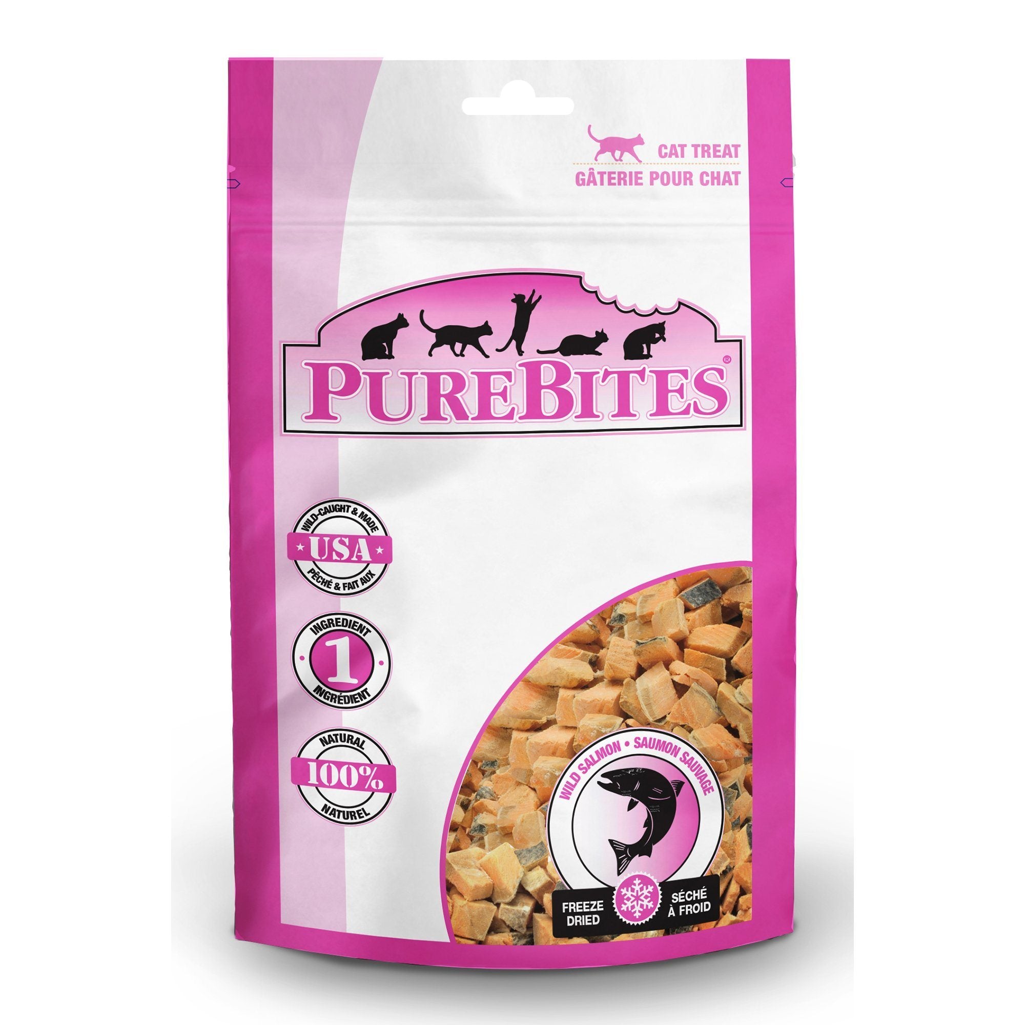 Purebites Salmon Freeze-Dried Cat Treats - 2 oz Bag  