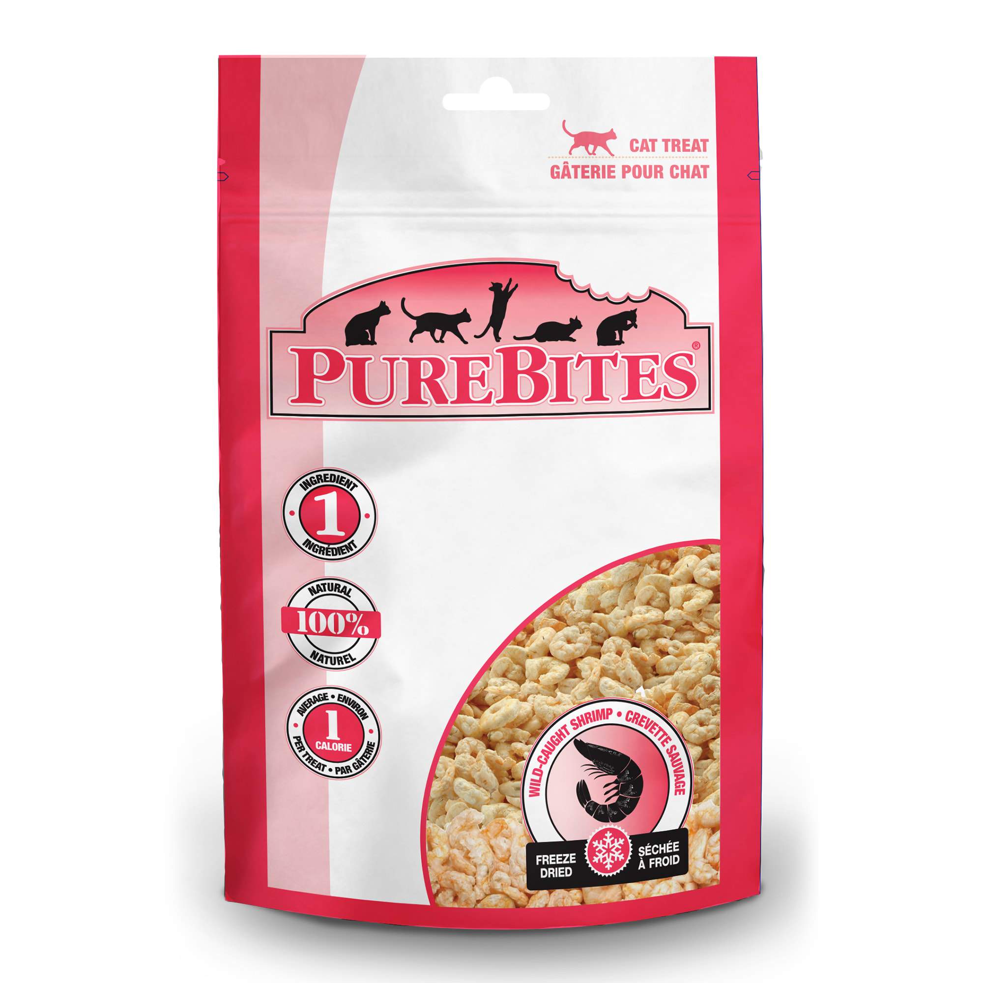 Purebites Shrimp Freeze-Dried Cat Treats - 0.38 oz Bag  