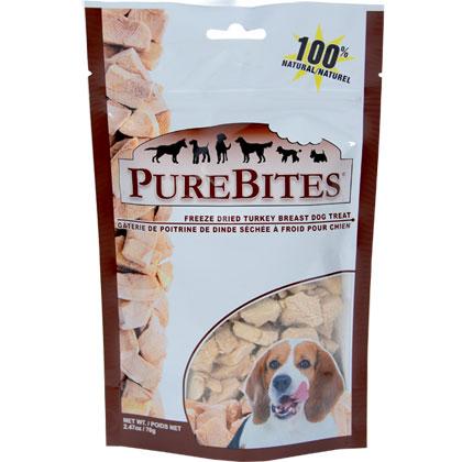 Purebites Turkey Freeze-Dried Dog Treats - 2.47 oz Bag  