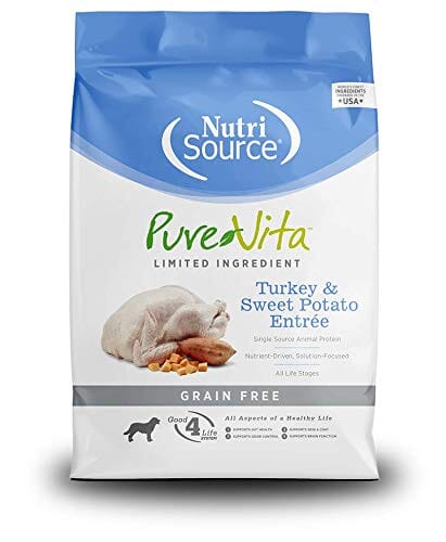 PureVita Grain-Free Turkey and Sweet Potato Dry Dog Food - 25 Lbs  