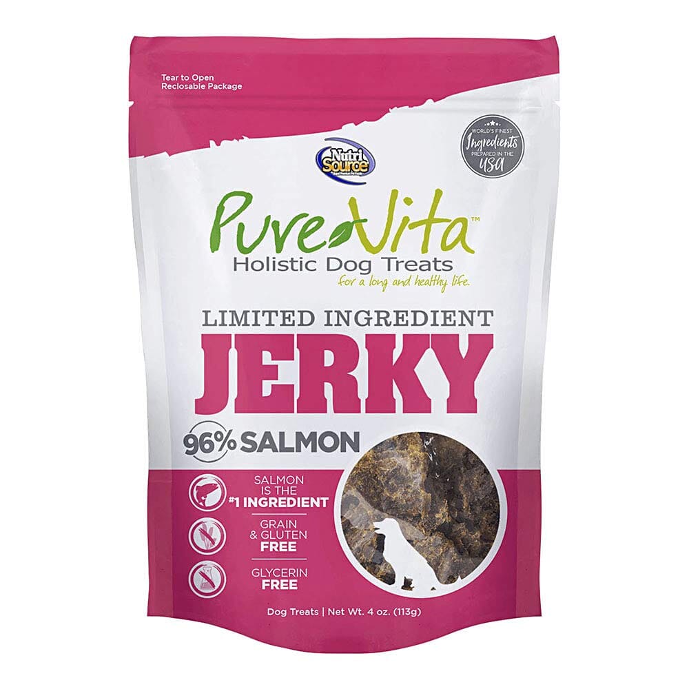 PureVita Limited Ingredient Diet Salmon Jerky Dog Treats - 4 Oz  