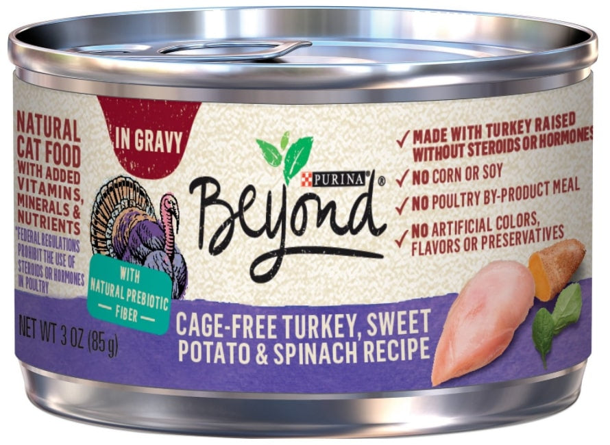 Purina Beyond Cage Free Turkey, Sweet Potato & Spinach Recipe Canned Cat Food  