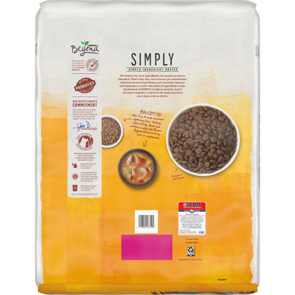 Purina Beyond Simply 9 White Meat Chicken & Whole Barley Dry Dog Food  