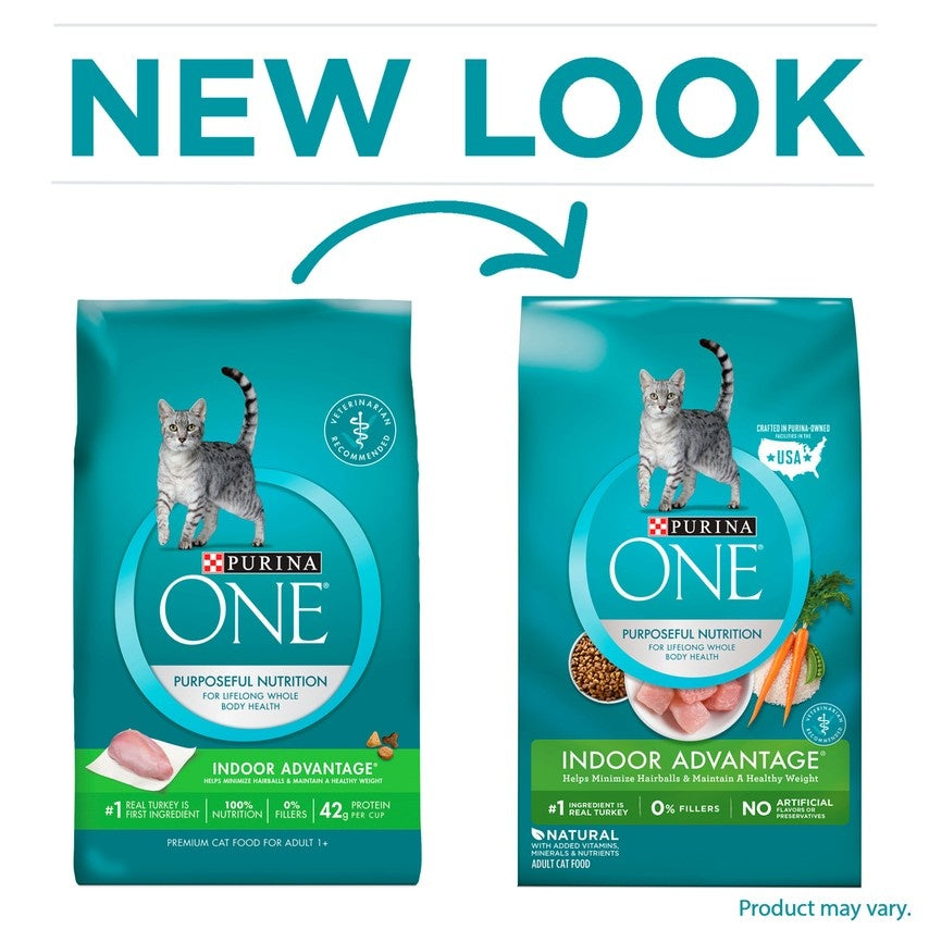 Purina ONE Indoor Advantage Hairball & Healthy Weight Formula Dry Cat Food  