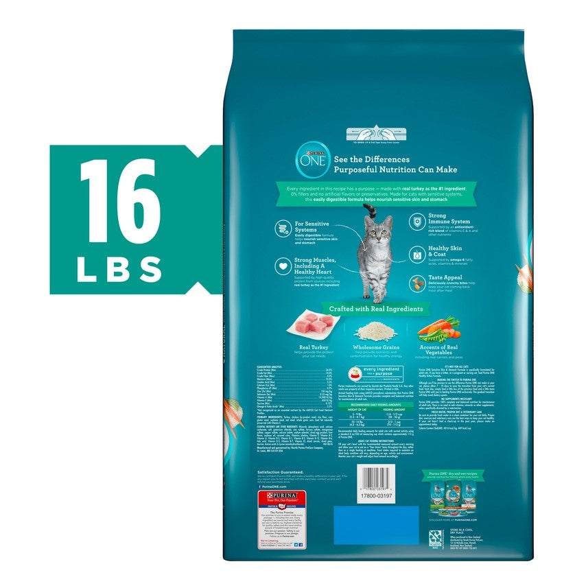 Purina ONE Sensitive Systems Dry Cat Food  