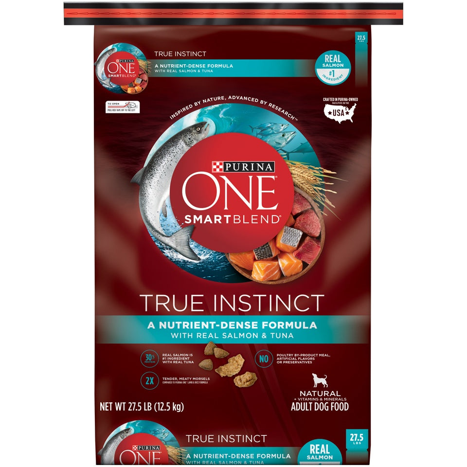 Purina ONE SmartBlend True Instinct Real Salmon & Tuna Adult Premium Dry Dog Food  