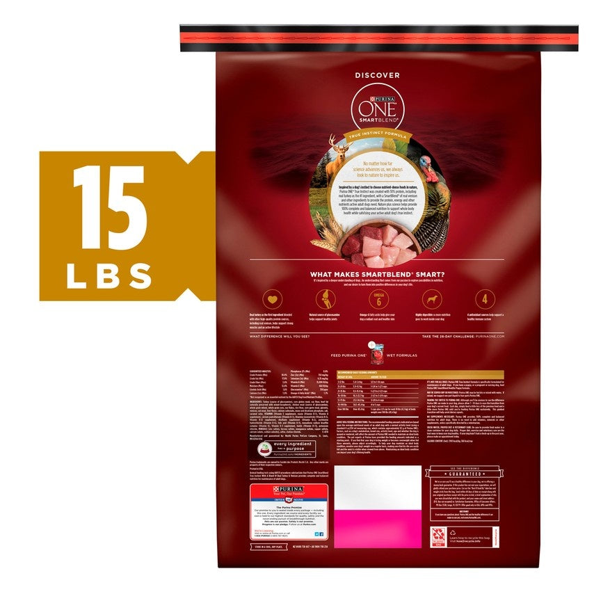 Purina ONE SmartBlend True Instinct Turkey & Venison Dry Dog Food  