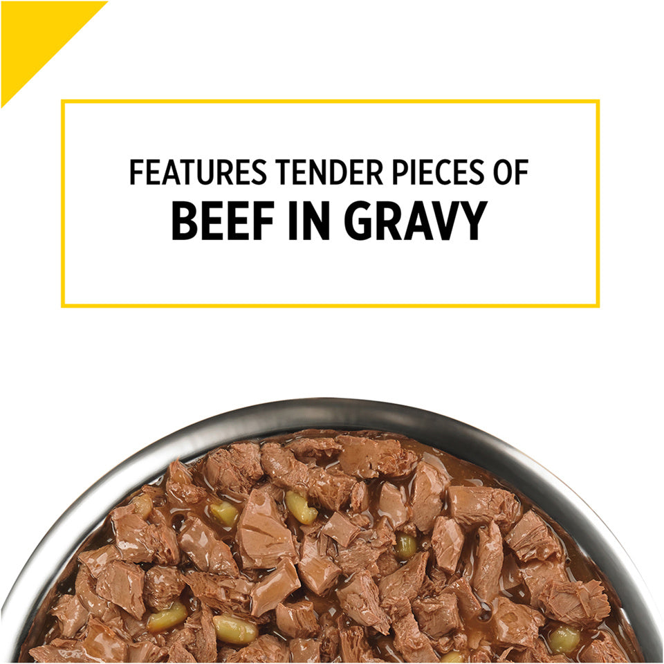 Purina Pro Plan Bright Mind Adult 7+ Beef and Brown Rice Entree Dog Food Tray  