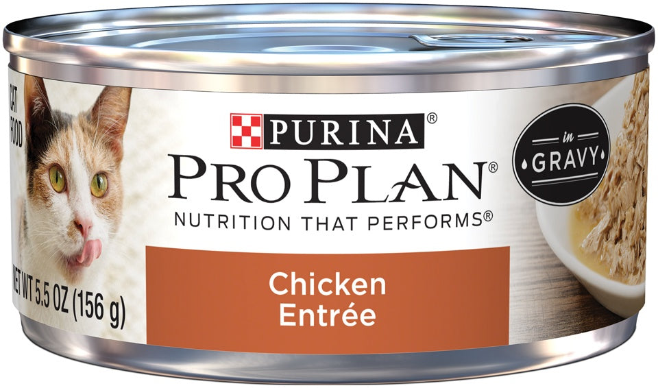 Purina Pro Plan Chicken Entree in Gravy Canned Cat Food  