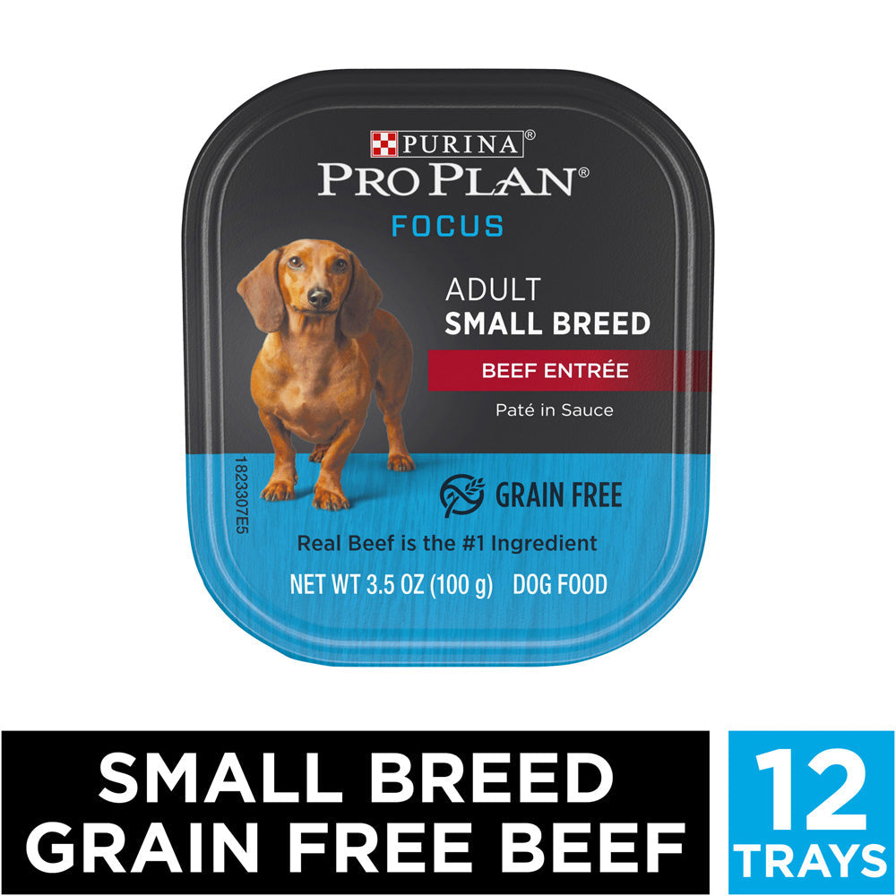 Purina Pro Plan Focus Small Breed Beef Entree Adult Wet Dog Food  