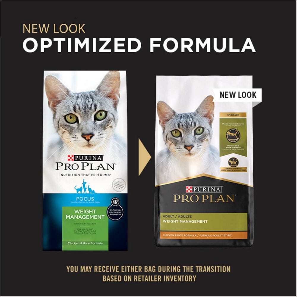 Purina Pro Plan Focus Weight Management Chicken & Rice Formula Adult Dry Cat Food  