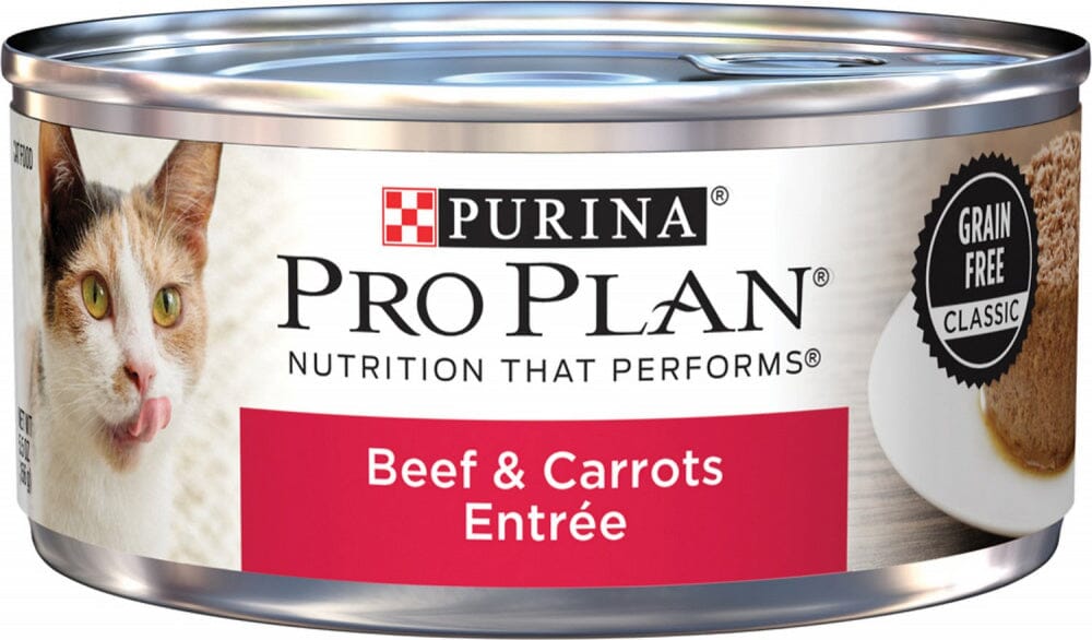 Purina Pro Plan Grain-Free Pate Beef & Carrots Entree Wet Cat Food  