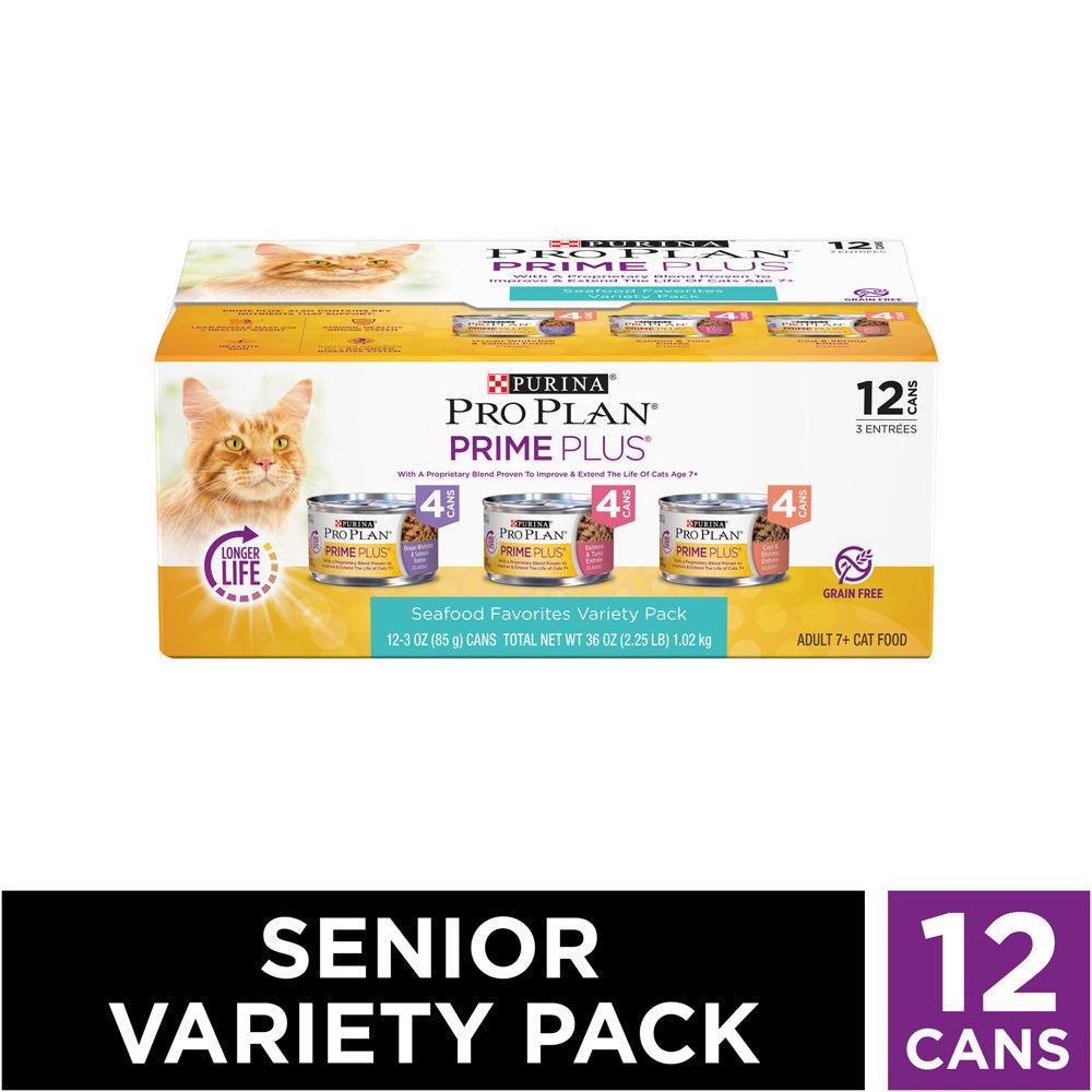 Purina Pro Plan Grain Free Senior Pate Prime Plus Seafood