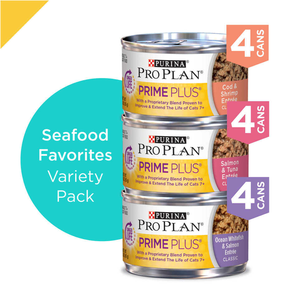 Purina Pro Plan Grain Free Senior Pate Prime Plus Seafood