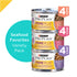 Purina Pro Plan Grain-Free Senior Pate Prime Plus Seafood Favorites Wet Cat Food Variety Pack  