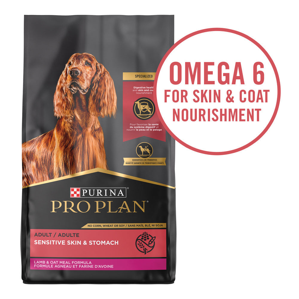 Purina Pro Plan High Protein Sensitive Skin & Sensitive Stomach Lamb & Oat Meal Formula Dry Dog Food  
