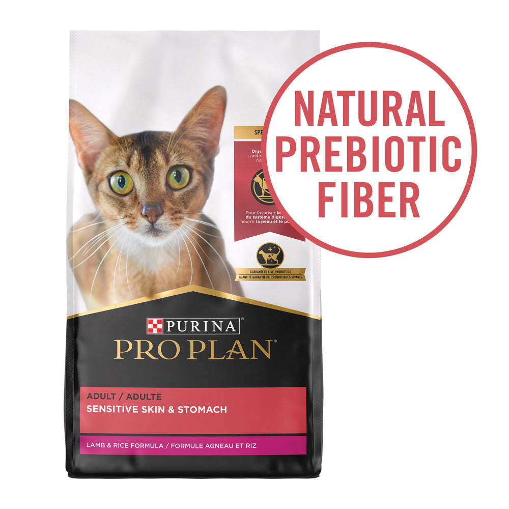 Purina Pro Plan High Protein Sensitive Skin & Stomach Lamb & Rice Formula Dry Cat Food  