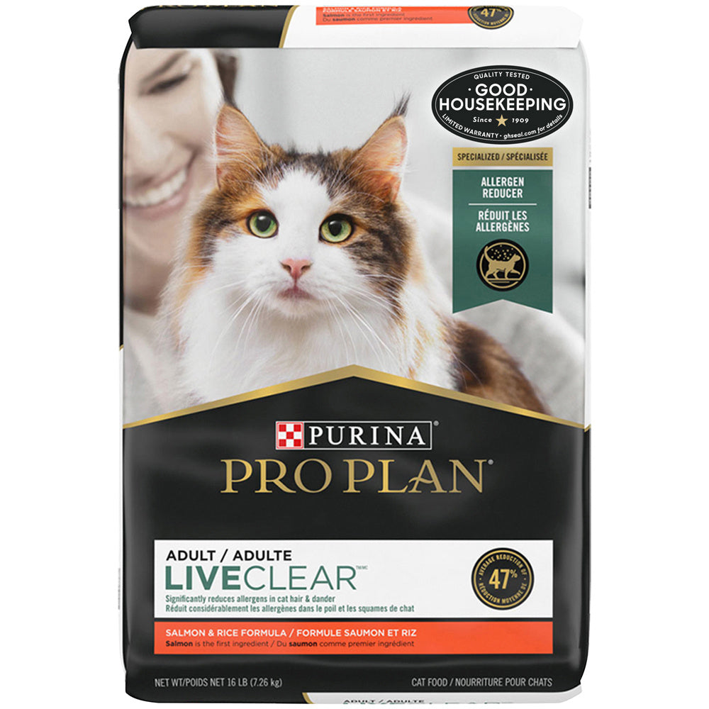 Purina Pro Plan LIVECLEAR With Probiotics Salmon & Rice Formula Dry Cat Food  