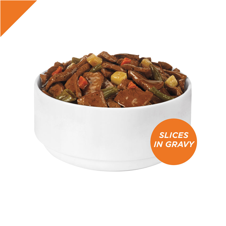 Purina Pro Plan Savor Adult Beef & Vegetables Slices in Gravy Canned Dog Food  