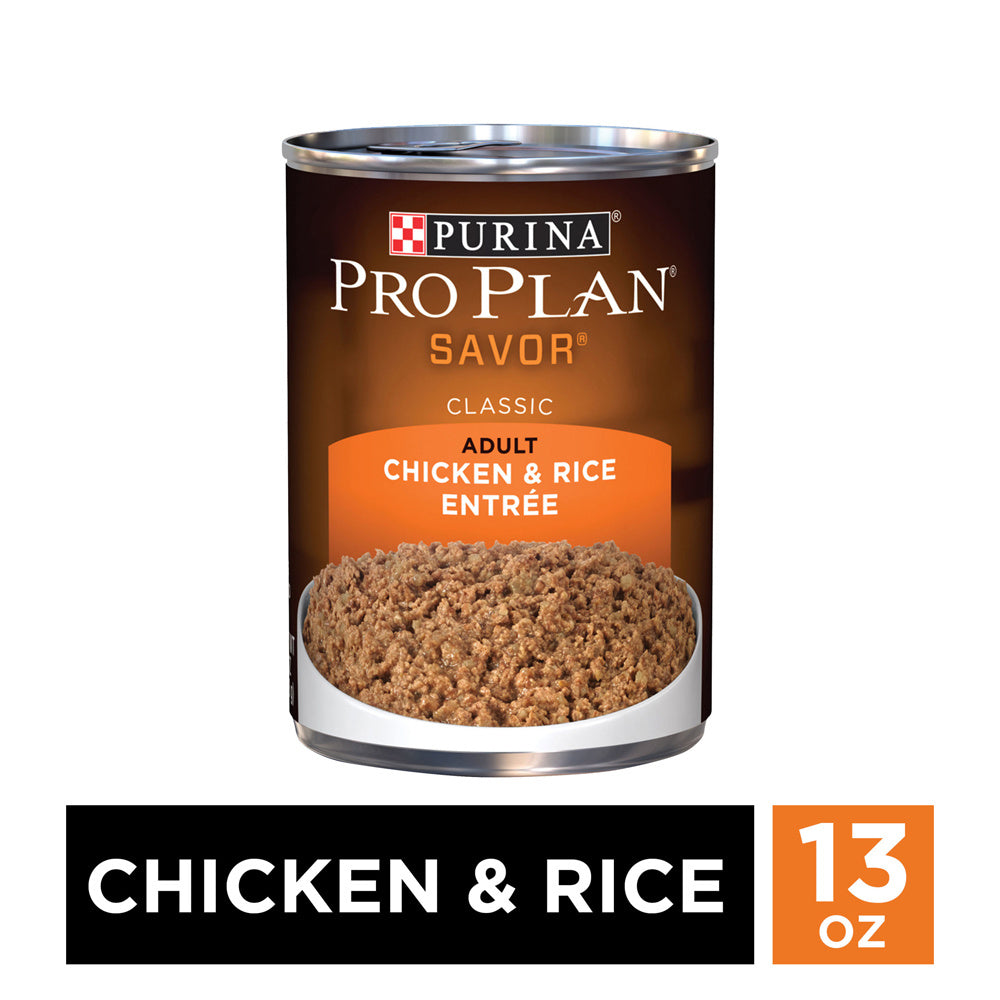 Purina Pro Plan Savor Chicken & Rice Entree Canned Adult Dog Food  