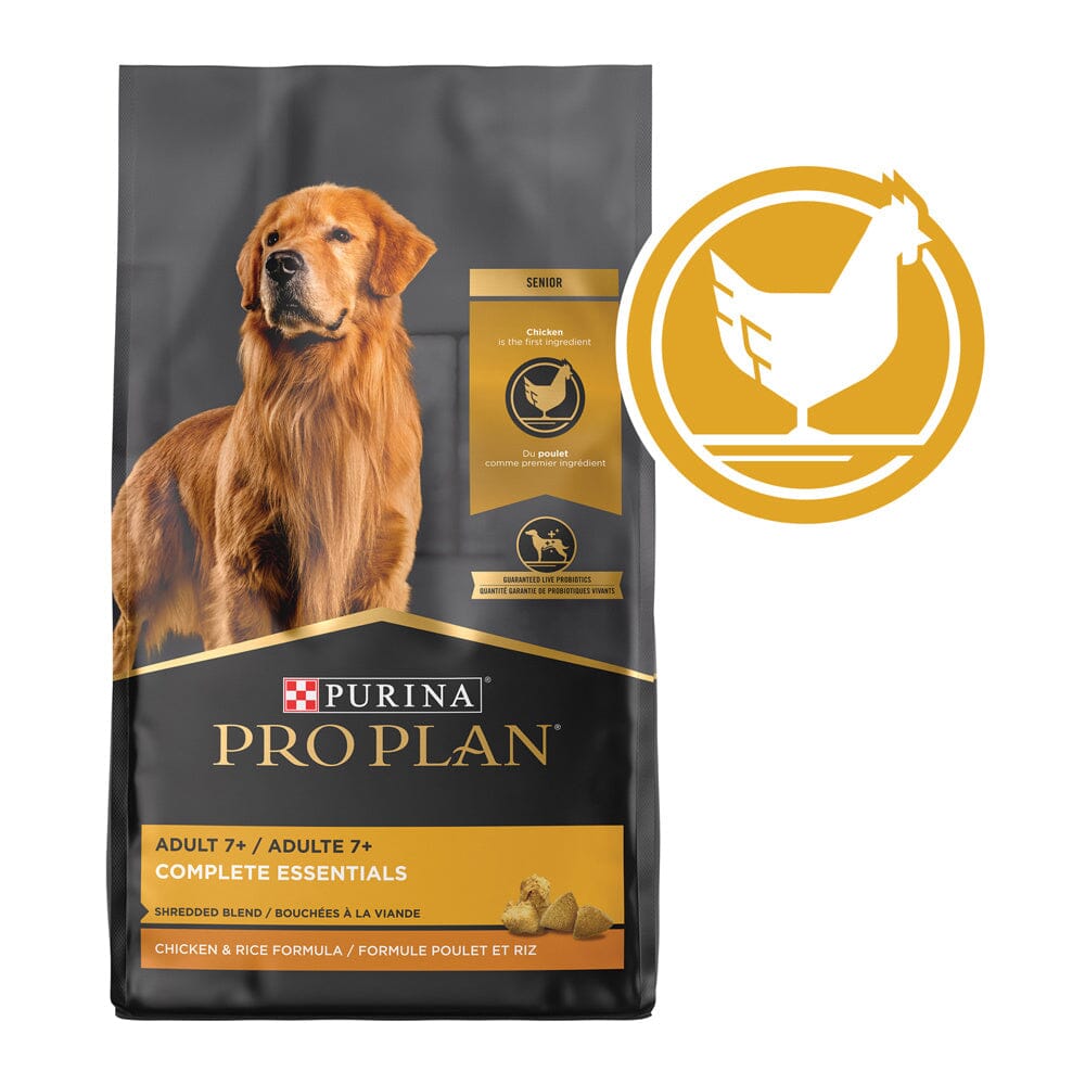 Purina Pro Plan Shredded Blend Chicken & Rice Formula With Probiotics Senior Dry Dog Food  