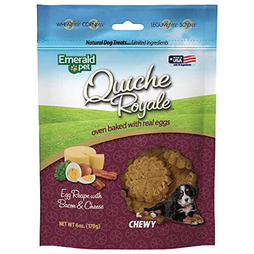 Quiche Royale Emerald Soft and Chewy Dog Treats - Bacon and Cheese - 6 Oz  