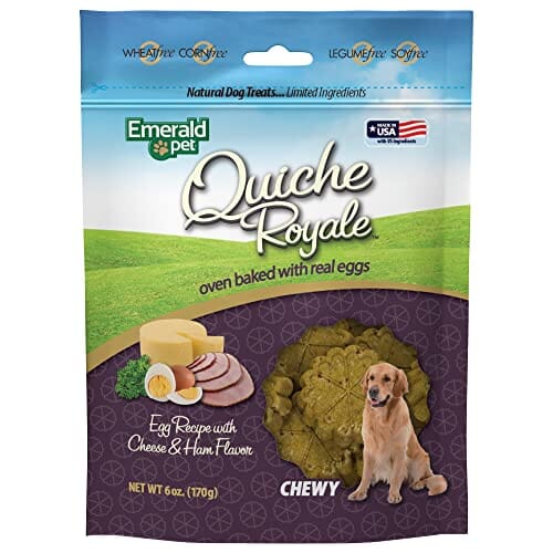 Quiche Royale Emerald Soft and Chewy Dog Treats - Cheese and Ham - 6 Oz