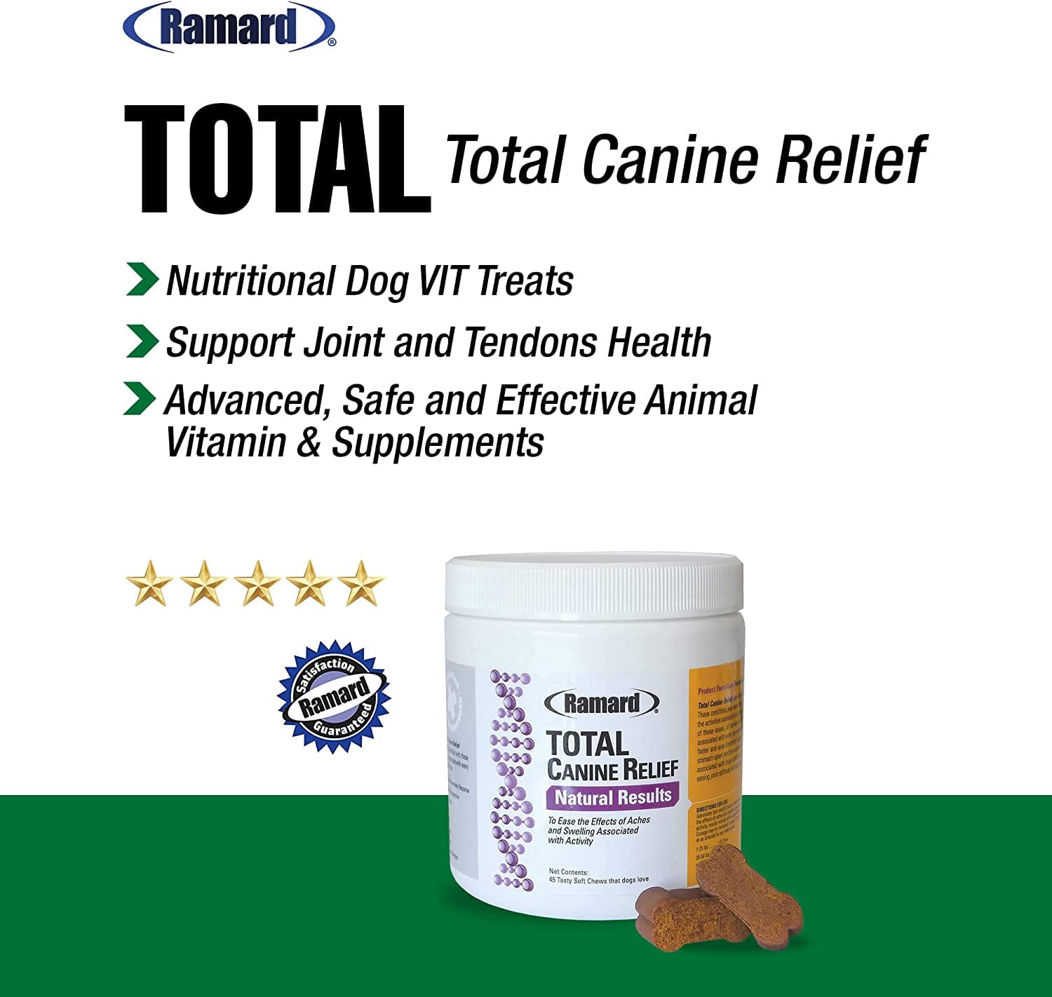 Ramard Ramard Total Canine Relief Natural Results Dog Joint Care - 45 Count  