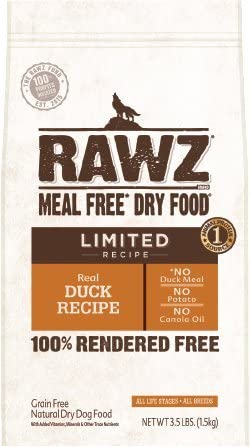 Rawz Limited Ingredient Diet Duck Dry Dog Food - 10 lb Bag