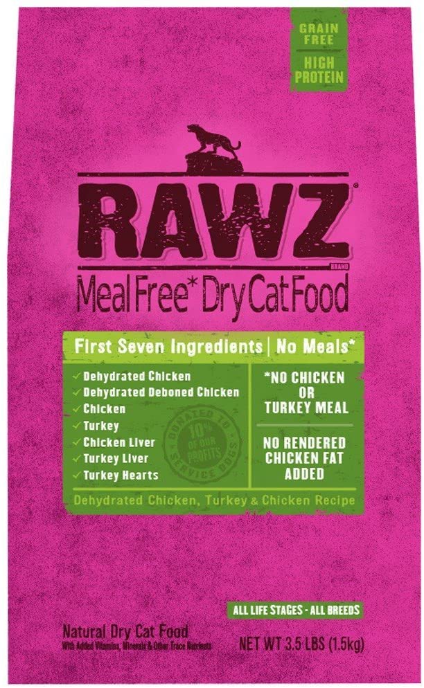 Rawz Meal-Free Chicken & Turkey Dry Cat Food - 3.5 lb Bag  