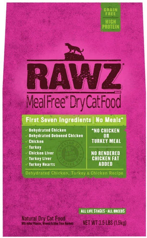 Rawz Meal-Free Chicken & Turkey Dry Cat Food - 3.5 lb Bag