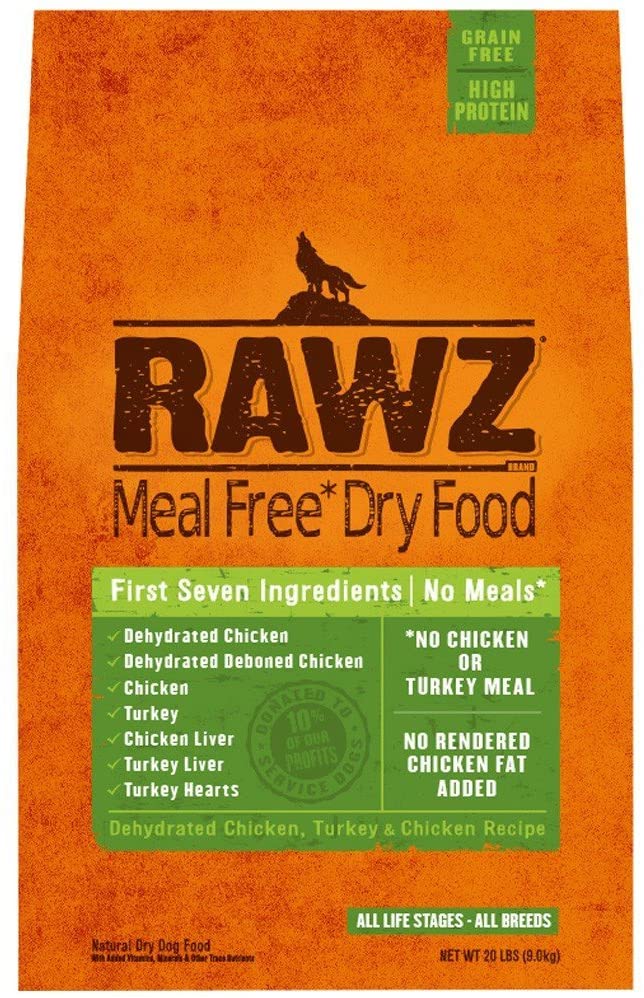 Rawz Meal Free Chicken & Turkey Dry Dog Food - 20 lb Bag  