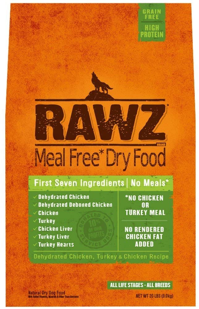 Rawz Meal Free Chicken & Turkey Dry Dog Food - 20 lb Bag