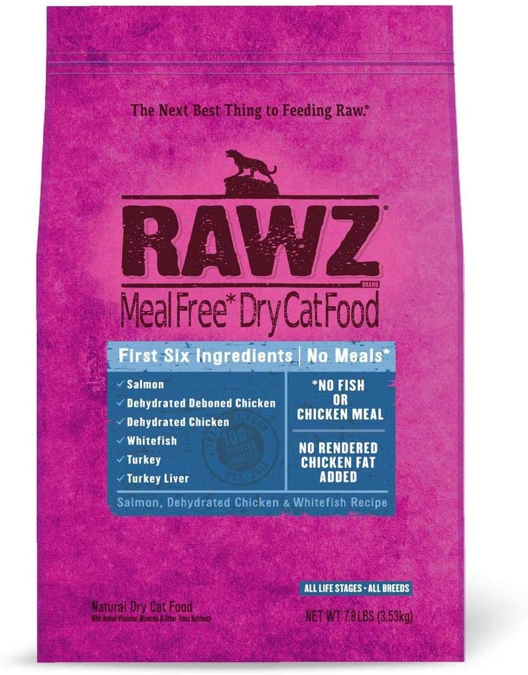 Rawz Meal-Free Salmon, Chicken & Whitefish Dry Cat Food - 7.8 lb Bag  